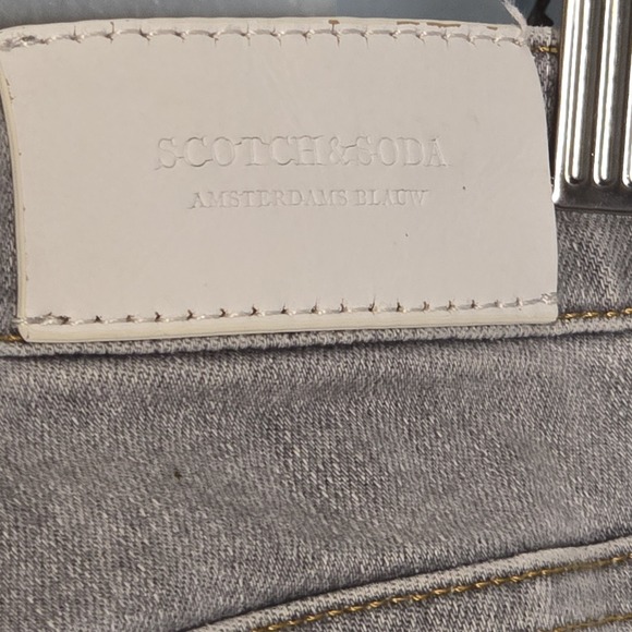 Scotch & Soda La Bohemienne Mid Rise Skinny Jeans 30/32 Grey - Picture 5 of 14